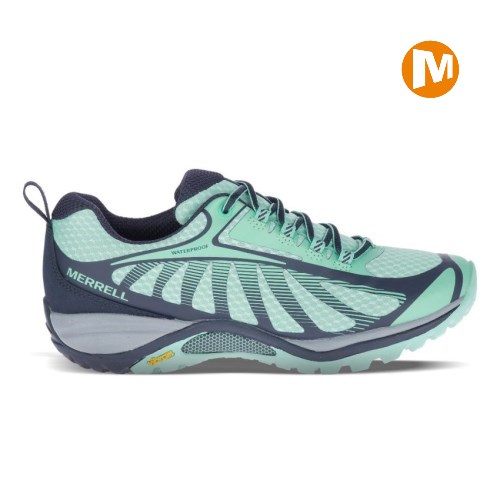 Merrell Siren Edge 3 Waterproof Wanderschuhe Damen Mintfarben/Navy [DE-HDQCY]